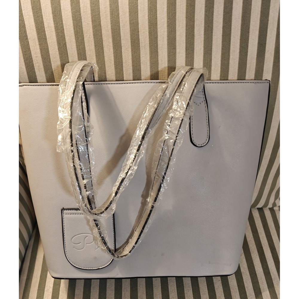 Porto Vino Gray Vegan Leather Wine Carrier Purse Tote